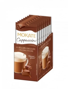 Kawa rozpuszczalna Mokate Cappuccino, z belgijską czekoladą, 8 sztuk x 20g