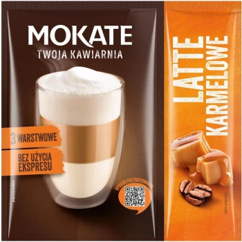 Kawa w saszetce Duo Mokate Twoja Kawiarnia Latte, karmelowy, 1 sztuka x 22g