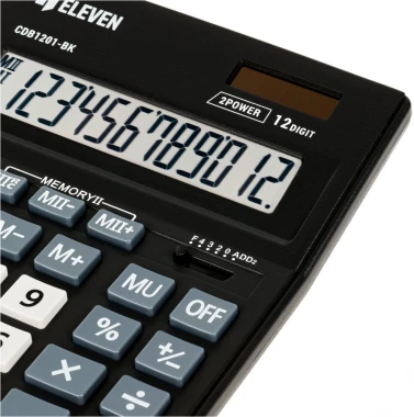 Kalkulator biurowy Eleven CDB1201-BK, 12 cyfr, czarny