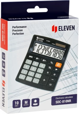 Kalkulator biurowy Eleven SDC-810NR, 10 cyfr, czarny