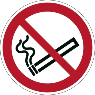 Naklejka podłogowa/znacznik Durable, symbol „Zakaz palenia”, 1 sztuka