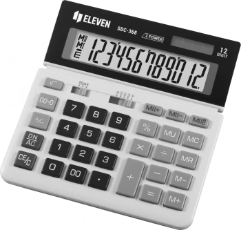 Kalkulator biurowy Eleven SDC-368, 12 cyfr, biało-czarny