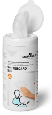 Chusteczki czyszczące do tablic Durable Whiteboard Box, 100 sztuk,