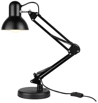 Lampka biurkowa kreślarska Tracer Architekt 2w1, 40W, metal, czarny