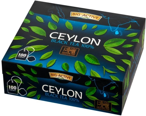 Herbata czarna w torebkach Big-Active Ceylon, 100 sztuk x 1.5g
