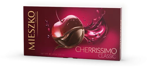 Bombonierka Mieszko Cherrissimo Classic, wiśnia w czekoladzie, 142g