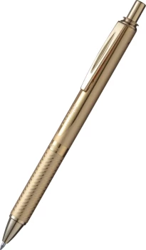 Pióro kulkowe Pentel EnerGel BL407, 0.7mm, w etui, niebieski, obudowa złota