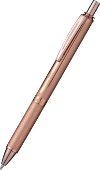 Pióro kulkowe Pentel EnerGel BL407, 0.7mm, w etui, niebieski, obudowa różowe złoto