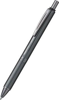 Pióro kulkowe Pentel EnerGel BL407, 0.7mm, w etui, niebieski, obudowa metaliczna czerń
