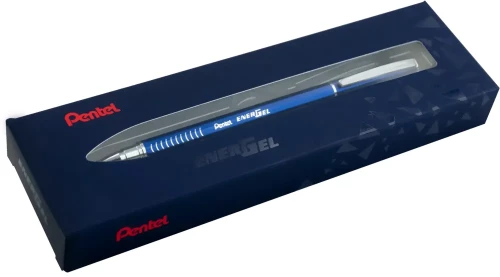 Pióro kulkowe Pentel EnerGel Slim BLN-455, 0.5mm, w etui, niebieski