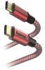 Kabel ładujący Hama Reflected USB Type-C - USB Type-C, 1.5m, czerwony