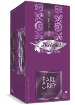 Herbata Earl Grey czarna w kopertach Herbapol Breakfast, 20 sztuk x 2g