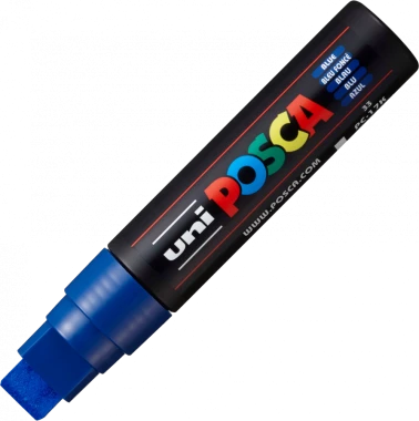 Marker z farbą plakatową Posca PC-17K, ścięta, 15mm, niebieski