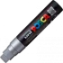 Marker z farbą plakatową Posca PC-17K, ścięta, 15mm, srebrny