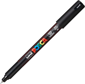 Marker z farbą plakatową Posca PC-1MR, 0.7mm, czarny
