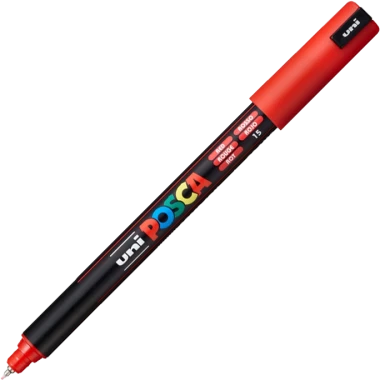 Marker z farbą plakatową Posca PC-1MR, 0.7mm, czerwony