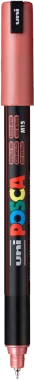 Marker z farbą plakatową Uni Posca Metallic PC-1MR, 0.7mm, czerwony