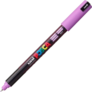 Marker z farbą plakatową Uni Posca PC-1MR, 0.7mm, pastelowy lawendowy