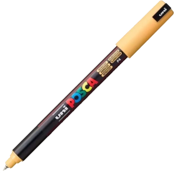 Marker z farbą plakatową Posca PC-1MR, 0.7mm, pastelowy morelowy