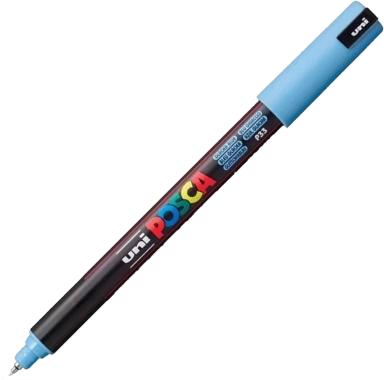 Marker z farbą plakatową Uni Posca PC-1MR, 0.7mm, pastelowy niebieski