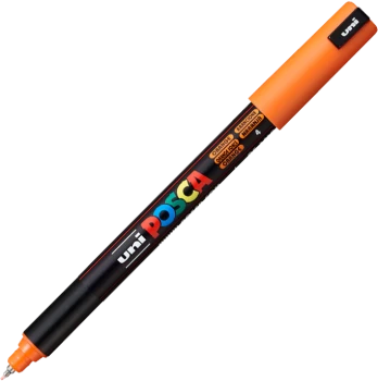 Marker z farbą plakatową Uni Posca PC-1MR, 0.7mm, pomarańczowy