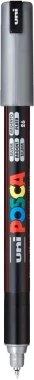 Marker z farbą plakatową Uni Posca PC-1MR, 0.7mm, srebrny