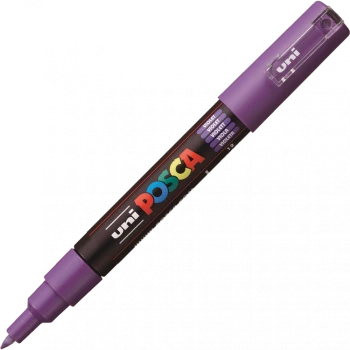 Marker z farbą Posca PC-1M, okrągła, 0.7mm, fioletowy