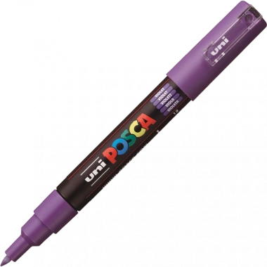 Marker z farbą Uni Posca PC-1M, okrągła, 0.7mm, fioletowy