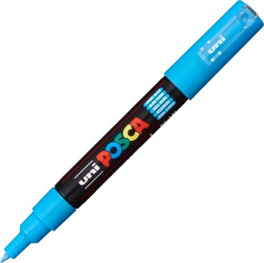 Marker z farbą Posca PC-1M, okrągła, 0.7mm, jasnoniebieski