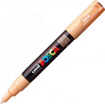 Marker z farbą Uni Posca PC-1M, okrągła, 0.7mm, jasnopomarańczowy