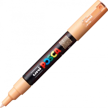 Marker z farbą Posca PC-1M, okrągła, 0.7mm, jasnopomarańczowy