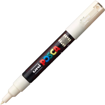 Marker z farbą Posca PC-1M, okrągła, 0.7mm, kość słoniowa
