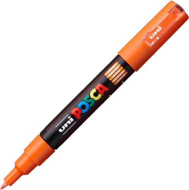 Marker z farbą Posca PC-1M, okrągła, 0.7mm, pomarańczowy
