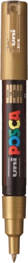 Marker z farbą Uni Posca PC-1M, okrągła, 0.7mm, złoty