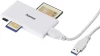 Czytnik kart pamięci Hama Multi, USB 3.0, SD/mSD/CF/MS, biały