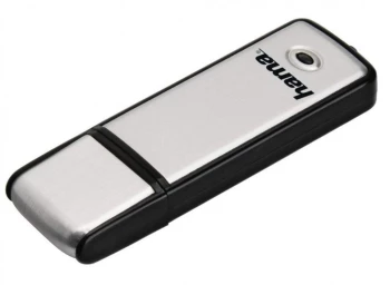 Pendrive Hama Fancy, 128GB, USB 2.0, srebrno-czarny