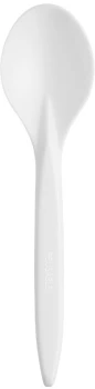 Łyżki wielorazowe Bittner premium, 18cm, plastik, 100 sztuk, biały