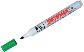 Marker permanentny Snowman, okrągła, zielony