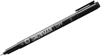 Foliopis permanentny Snowman OPF, cienki, 0.5mm, czarny