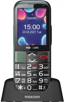 Telefon bezprzewodowy Maxcom Comfort MM724, VoLTE, 4G, czarny