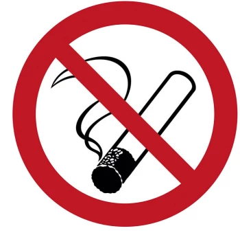 Naklejka informcyjna Anro "Zakaz palenia", 150x150mm