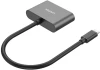 Adapter Unitek USB-C - HDMI 4K@30Hz i VGA FullHD, szary