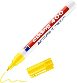 Marker permanentny edding 400, okrągła, 1mm, żółty