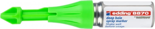 Marker w sprayu Edding E-8870, do głębokich otworów, zielony neonowy