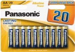 Bateria alkaliczna Panasonic Alkaline Power, AA, 1.5V, LR6, 20 sztuk