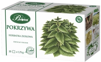 Herbatka ziołowa w torebkach Bifix, pokrzywa, 20 sztuk x 1.75g