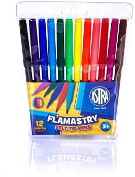Flamastry Astra CX, 12 sztuk, mix kolorów