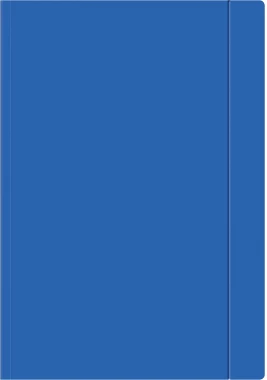 Teczka kartonowa z gumką Interdruk, A4 +, 300g/m2, niebieski