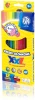 Kredki ołówkowe Astra XXL, hexagonalne, 12 sztuk + temperówka, mix kolorów