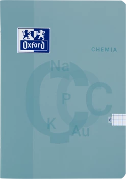 Zeszyt w kratkę Oxford Chemia, A5, miękka oprawa, 60 kartek, miętowy